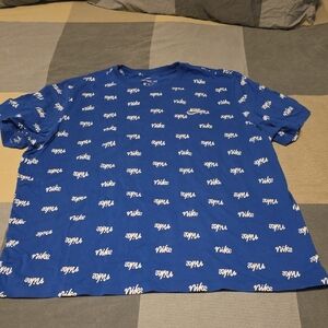 Nike Men's Blue Logo Tee